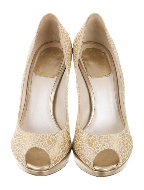 dior gold pumps|christian dior pumps.